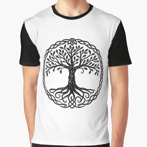 Aperçu de l'œuvre Yggdrasil – Symbole nordique de l'arbre de vie créée et vendue par MerchMarketer.