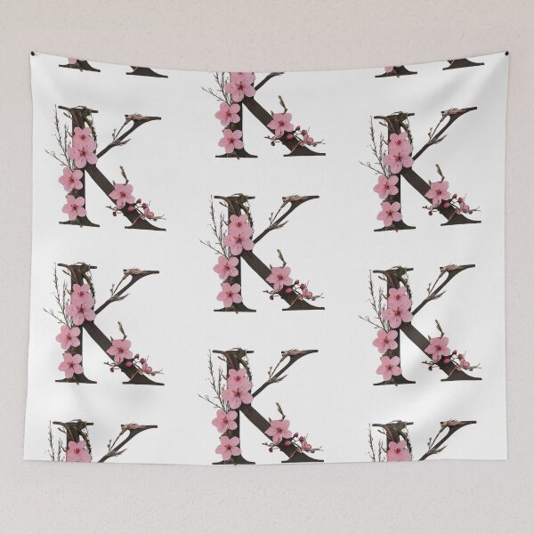 Item preview, Elegant Floral Letter K - Artistic Botanical Typography Design designed and sold by Psycho-Crazy.