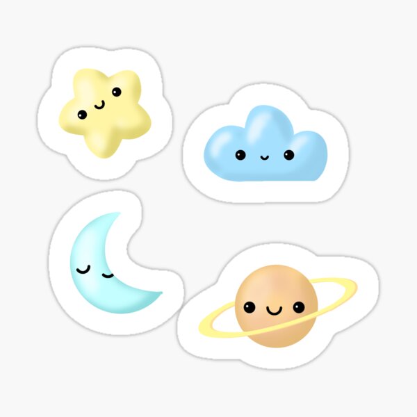 Item preview, Dreamy Kawaii Sticker Set | Adorable Pastel Designs   designed and sold by Stella Maris Designs.