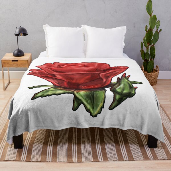 Item preview, Red Rose & Bud designed and sold by RHokeArt.