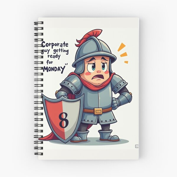 Item preview, Relatable Corporate Guy – Nervous Monday Vibes in Armor | YourRandomStore designed and sold by YourRandomStore.