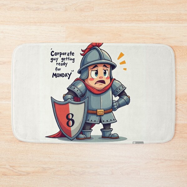 Item preview, Relatable Corporate Guy – Nervous Monday Vibes in Armor | YourRandomStore designed and sold by YourRandomStore.