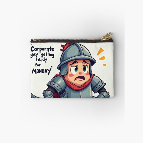 Item preview, Relatable Corporate Guy – Nervous Monday Vibes in Armor | YourRandomStore designed and sold by YourRandomStore.