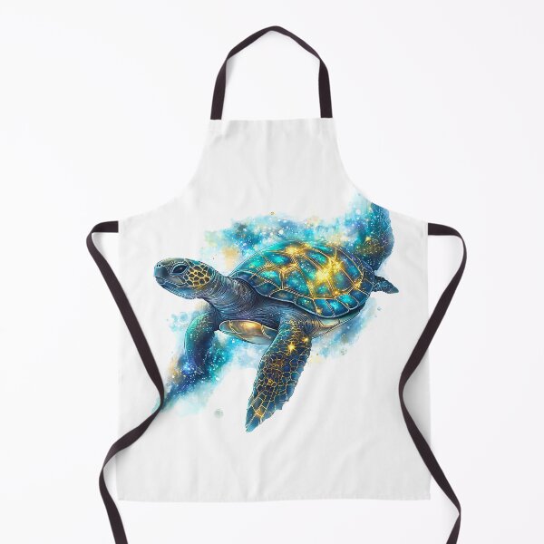 Item preview, Celestial Sea Turtle with Glowing Shell in Fantasy Art designed and sold by Anastasiia Yurevych.