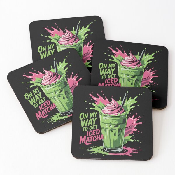 Item preview, On my way to get Iced Matcha designed and sold by MadCatPrints.