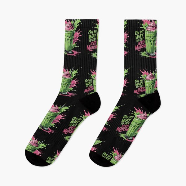 Item preview, On my way to get Iced Matcha designed and sold by MadCatPrints.