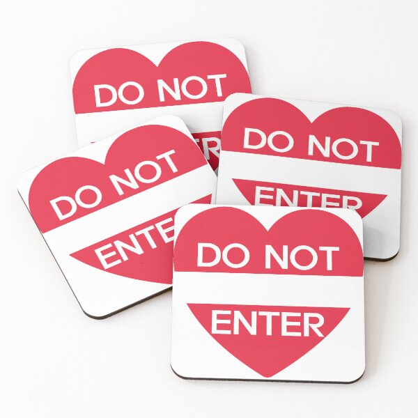 Item preview, "Do Not Enter Heart Sign" designed and sold by The secret storage room.