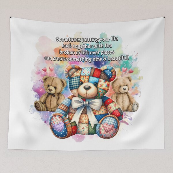 Item preview, Patchwork Teddy Bear designed and sold by Karen Wood.