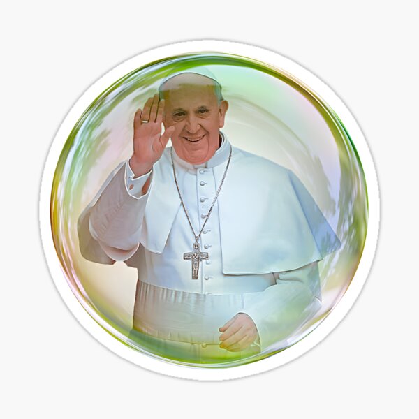 Item preview, Tribute to Pope Francis - Modern Illustration in Celestial Sphere - Spiritual Religious Art designed and sold by G-A-D-U.