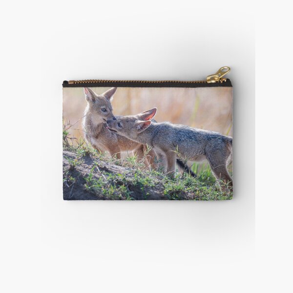 Item preview, Two Jackal Pups Masai Mara Kenya designed and sold by PhotoArt by Joan Carroll.