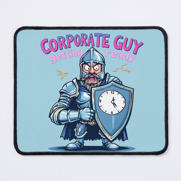 Item preview, Angry Corporate Guy Knight – Rage-Ready for Monday Madness | YourRandomStore designed and sold by YourRandomStore.