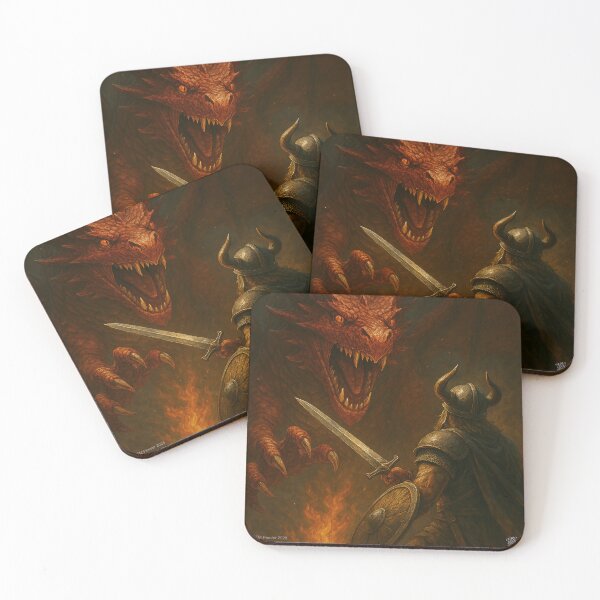 Item preview, Inferno Clash – Human Warrior vs. Red Dragon designed and sold by TMPender.