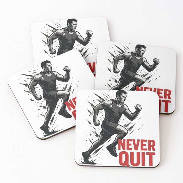 Item preview, Never Quit designed and sold by myfitnessmerch.