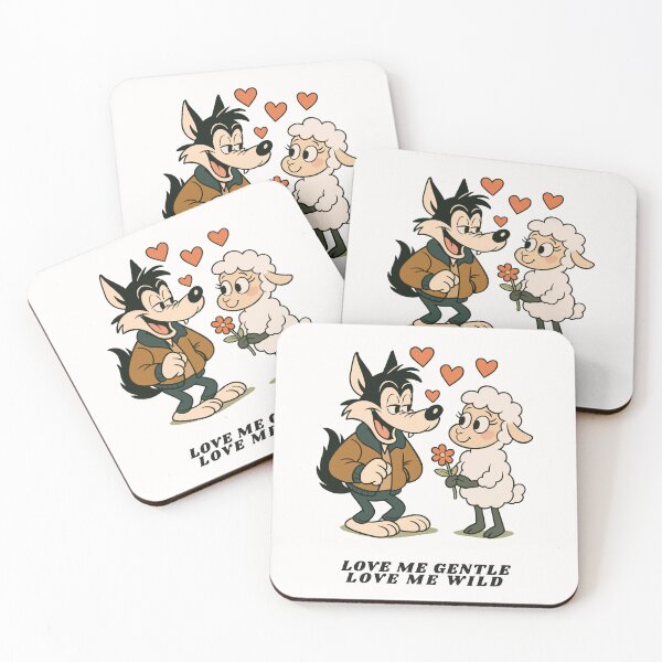 Item preview, Vintage Love 90s Cartoon Coquette Lamb and Wolf  designed and sold by arowh.