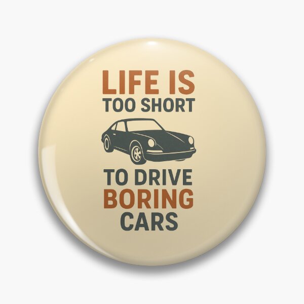 Item preview, Life Is Too Short to Drive Boring Cars – Retro Car Enthusiast Design designed and sold by Wizard-shop1.