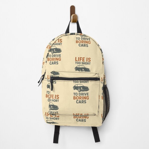 Item preview, Life Is Too Short to Drive Boring Cars – Retro Car Enthusiast Design designed and sold by Wizard-shop1.