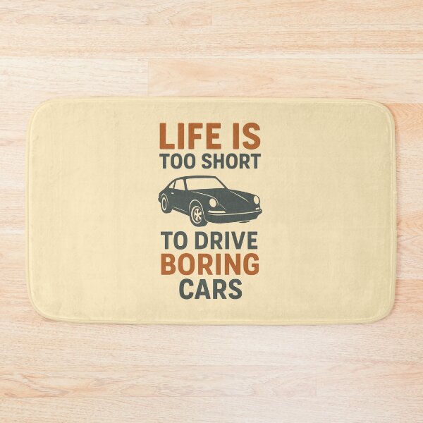 Item preview, Life Is Too Short to Drive Boring Cars – Retro Car Enthusiast Design designed and sold by Wizard-shop1.