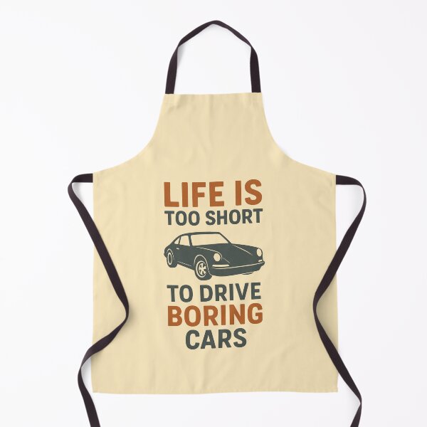 Item preview, Life Is Too Short to Drive Boring Cars – Retro Car Enthusiast Design designed and sold by Wizard-shop1.