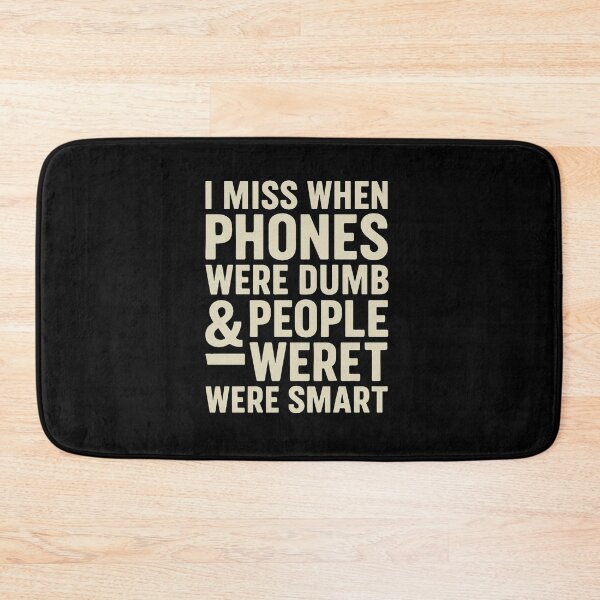 Item preview,  I Miss When Phones Were Dumb and People Were Smart – Retro Anti-Tech Shirt designed and sold by Whispered Ink.
