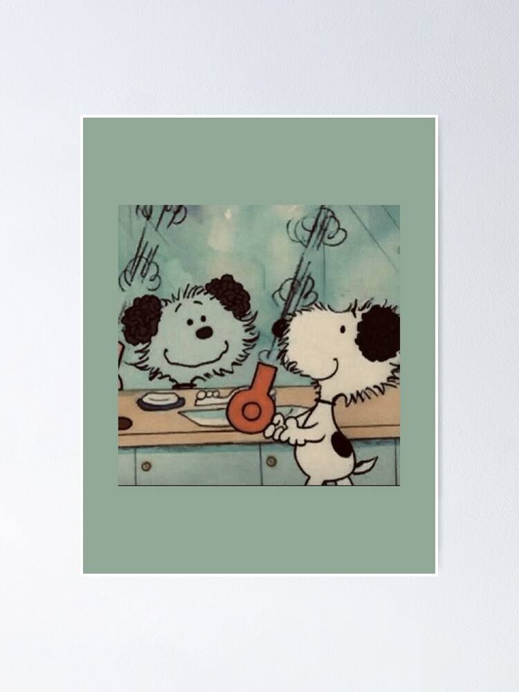 Thumbnail 1 of 3, Poster, Fluffy Snoopy! designed and sold by communismustard.