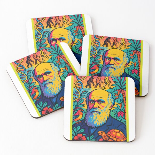 Item preview, Charles Darwin Pop Art Portrait – Colorful Evolutionary Science Illustration designed and sold by PrometheusStyle.