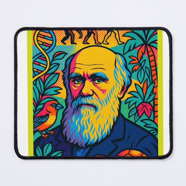 Item preview, Charles Darwin Pop Art Portrait – Colorful Evolutionary Science Illustration designed and sold by PrometheusStyle.