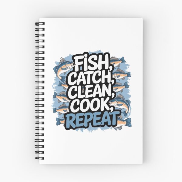 Item preview, Fish, Catch, Clean, Cook, Repeat designed and sold by Gentle40Winks.