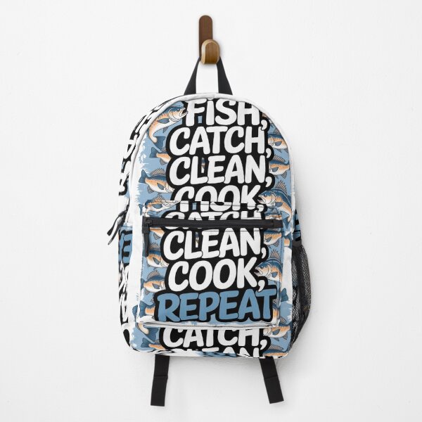 Item preview, Fish, Catch, Clean, Cook, Repeat designed and sold by Gentle40Winks.