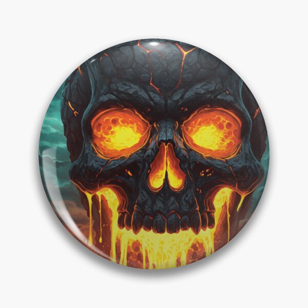 Item preview, Inferno Skull – Lava Death Head from the Underworld designed and sold by -DEEWOLF-.