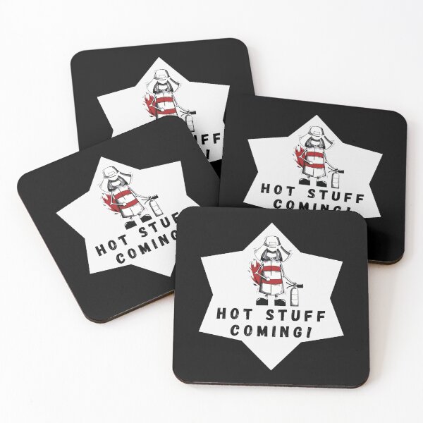 Item preview, Hot Stuff coming! Firefighter T-Shirt designed and sold by BeAndHave.