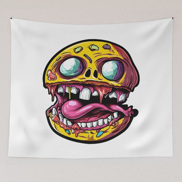 Item preview, Crazy Burger Monster Art designed and sold by olenapetol.