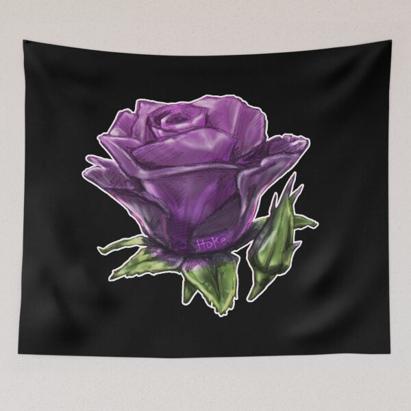 Item preview, Purple Rose & Bud designed and sold by RHokeArt.