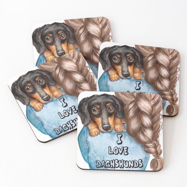 Item preview, "I Love Dachshunds" designed and sold by Bichon Boutique.