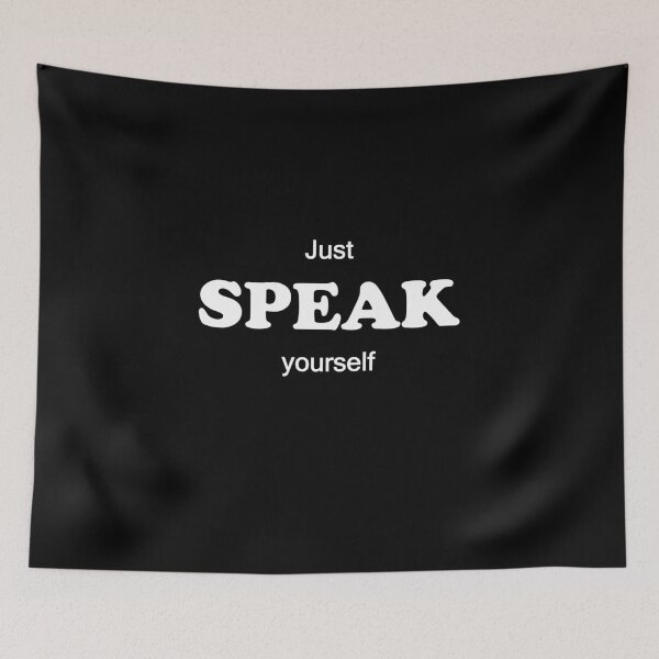 Item preview, "Just Speak Yourself Typography Design" designed and sold by The secret storage room.