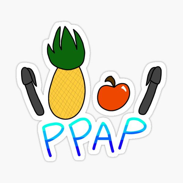 Pen Pineapple Apple Pen Sticker
