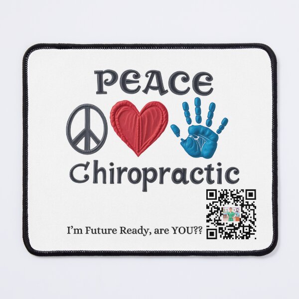 Item preview, Peace Love Chiropractic with QR code to Future Ready YouTube Channel designed and sold by FutureReady.