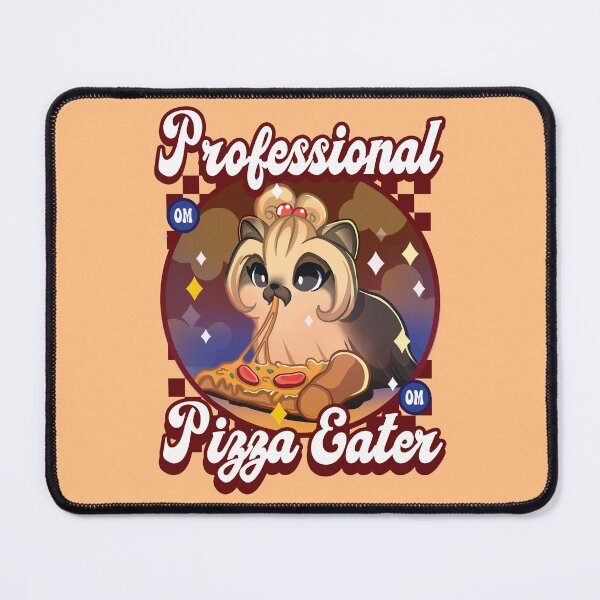 Item preview, Professional pizza eater Yorkie designed and sold by CharmingChains.