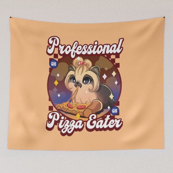 Item preview, Professional pizza eater Yorkie designed and sold by CharmingChains.