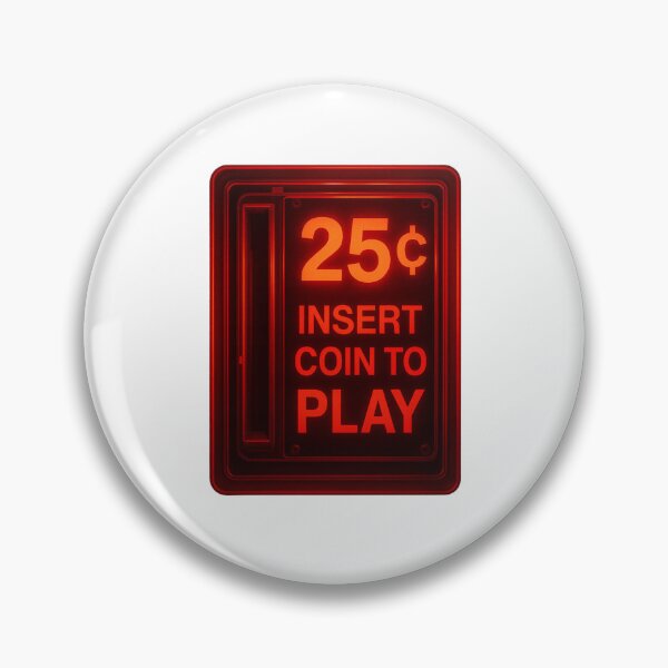 Item preview, Insert Coin Retro Arcade  designed and sold by CharmStudio.