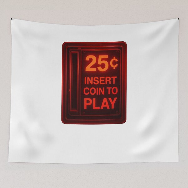 Item preview, Insert Coin Retro Arcade  designed and sold by CharmStudio.