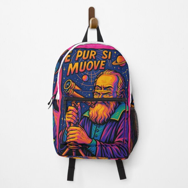 Item preview, Galileo Galilei Pop Art Portrait – Retro Astronomer with Telescope designed and sold by PrometheusStyle.