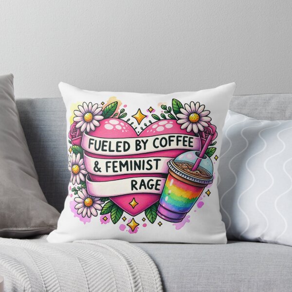 Item preview, Fueled by Coffee and Feminist Rage designed and sold by frolicandlarks.