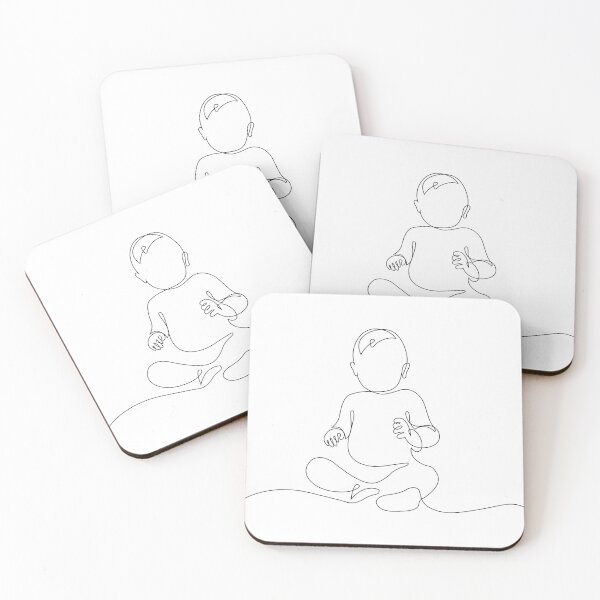 Item preview, Sitting child, Baby, line art, minimalist, outline, poster, Childhood, Newborns, infancy, Innocence, children designed and sold by UniverseN1.