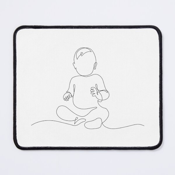 Item preview, Sitting child, Baby, line art, minimalist, outline, poster, Childhood, Newborns, infancy, Innocence, children designed and sold by UniverseN1.