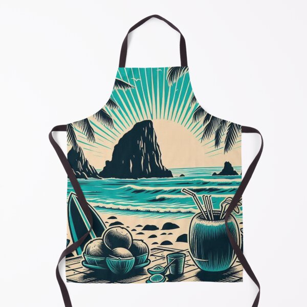 Item preview, Black and White Vector Beach Art  #3 – Minimalist AI Design for Travel Lovers, Surf Style, and Coastal Vibes designed and sold by knalpot-design.