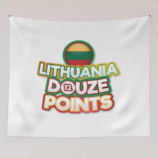 Item preview, Lithuania Douze Points - Eurovision Lithuania - Eurovision Song Contest  - 12 Points - ESC2025 - Katarsis  - Tavo Akys designed and sold by Vision-Tees.