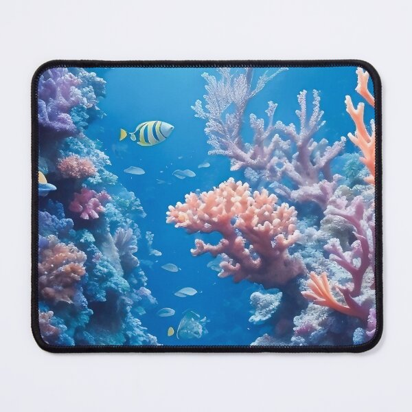 Item preview, Underwater coral reef with fish designed and sold by ewynter.