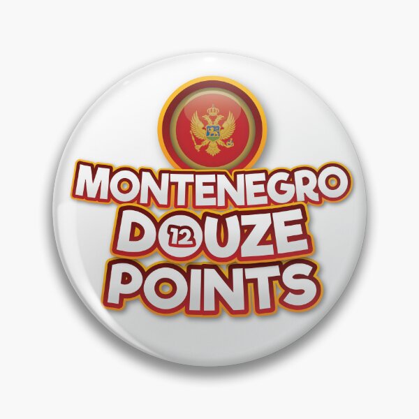 Item preview, Montenegro Douze Points - Eurovision Montenegro - Eurovision Song Contest  - 12 Points - ESC2025 - Nina Žižić - Dobrodošli designed and sold by Vision-Tees.