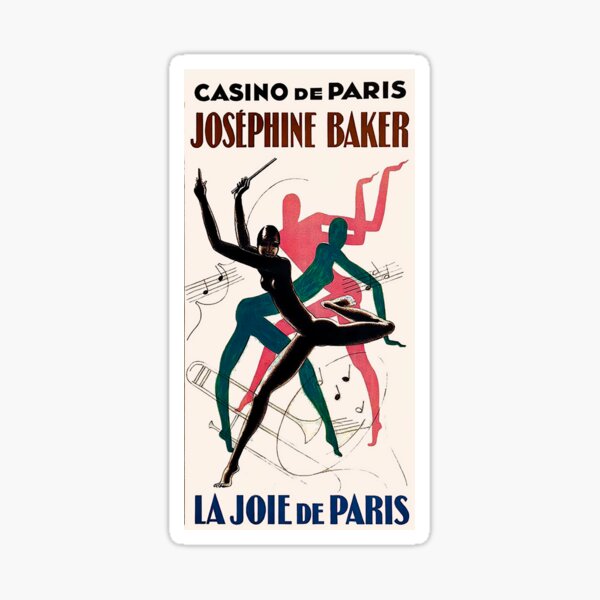 Item preview, Art deco poster for Josephine Baker designed and sold by stevepaint.