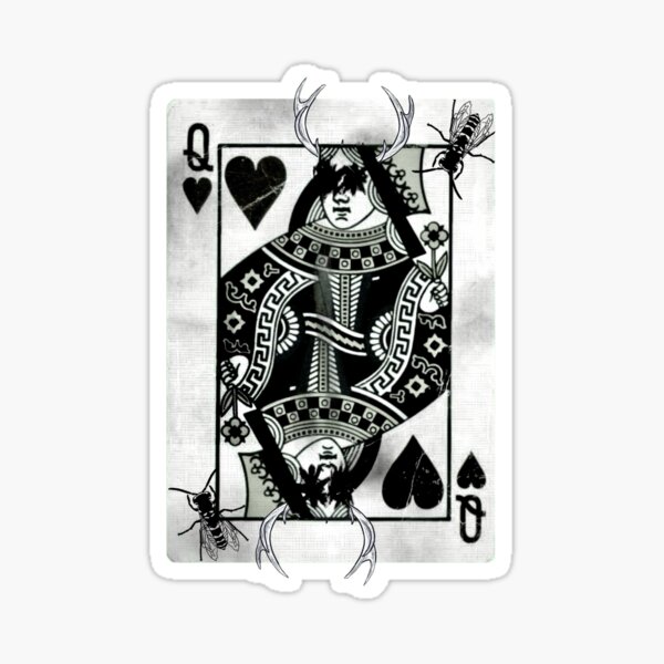 Item preview, Yellowjackets B&W Antler Queen Card designed and sold by vampiricb1tch.